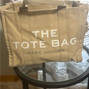 Marc Jacobs Beige Canvas Tote Bag